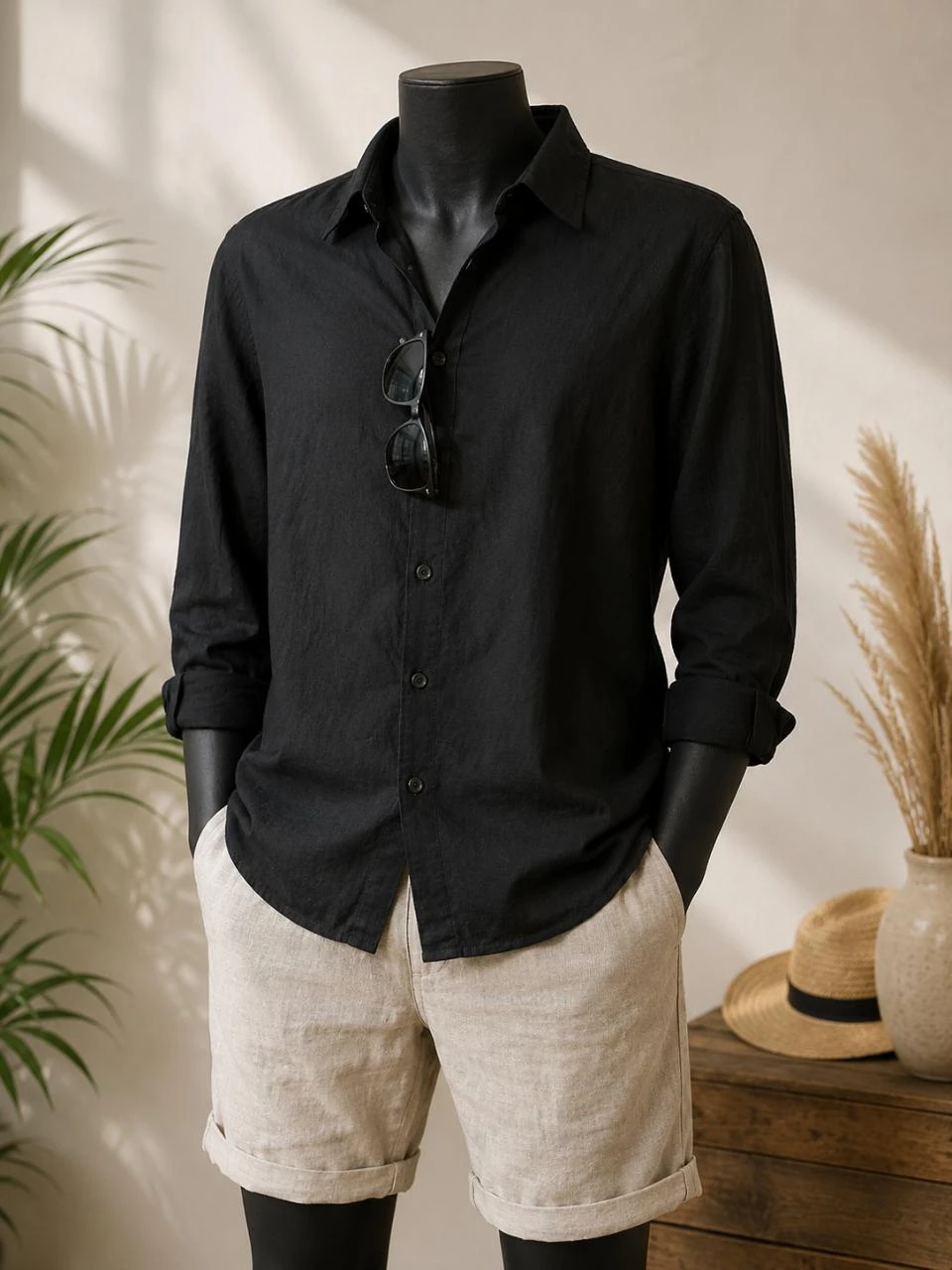 Chemise gaufrée couleur noire âge 16 ans overgame neuve